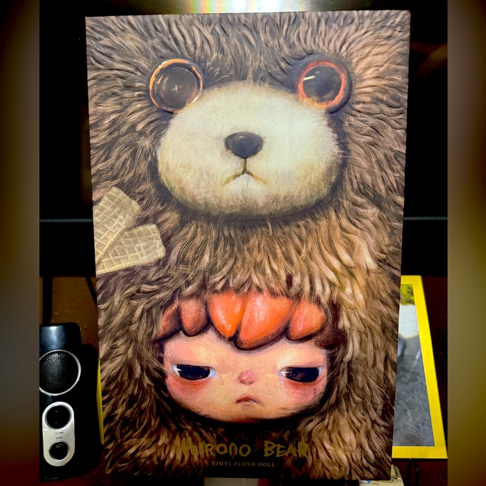 Pop Mart Hirono Bear Vinyl Plush Doll 14.96” New! Not a presale.